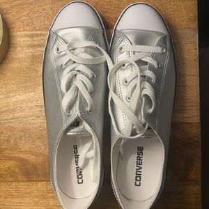 Silver Converse All Star, Size 10